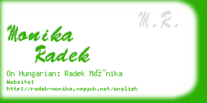 monika radek business card